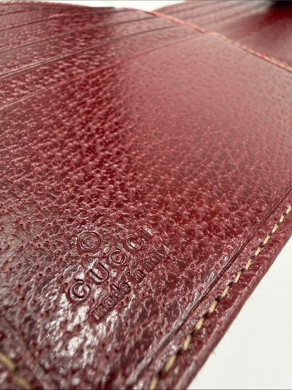 Gucci Beige Monogram Canvas Small Compact Wallet with Leather Trim Bi-Color - Picture 5 of 15